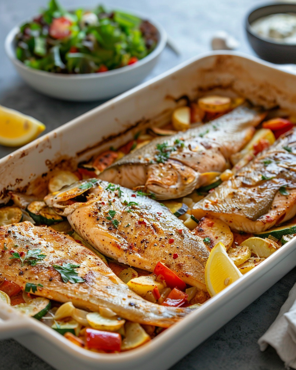 Pečena pastrmka sa povrćem - Big Mama Healthy Food